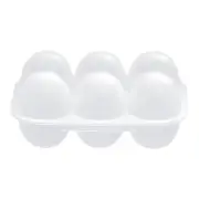 6 Egg Container Clear Egg Holder Egg Basket For Refrigerator Egg Carriage