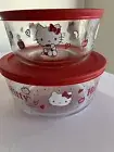 Pyrex 2set HELLO KITTY Decorated Food Storage