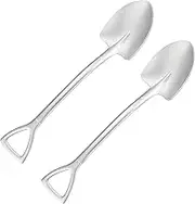 eve-Mode The Country Story Small Shovel Spoon, Brushed Finish, Blast, 2 Pack