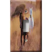 SnazzySwitch Horse Plains Decorative Light Switch Plate Cover