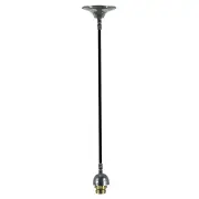 Cloth Cord Suspension With Flat Canopy (Ch), Black