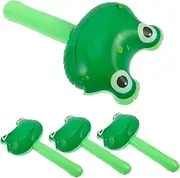 ERINGOGO 4pcs Inflatable Frog Head Stick with Sound Cartoon Mallet Hammer for Fun Party Decoration for Showers Birthdays Promotes Motor Skills Development