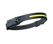 1PC USB Rechargeable Headlamp COB LED Motion Sensor Head Torch Headlight Waterproof