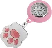 [CATIEBYE] Pocket Watch Nurse Bag Funny Pens Pen Light Nurses Fob Watch Medical Second Hand Watch Nurse Id Badge Holder Watches for Women Nursing Nurse Badge Holder Ordinary Glass Mirror Pink