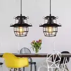 Black Lighting Night Light lamp Creative Industrial Lamp Cage Lighting Bedroom