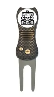 The Goonies Never Say Die Gift Golf Ball Marker +Switchblade Divot Tool