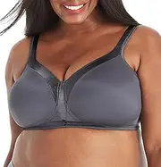 [Playtex] Women's 18 Hour Sensational Sleek Wirefree Bra, Private Jet, 42B