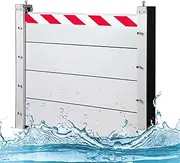 Flood Barrier System 81-90cm Water Deflector for Patio Doors/Warehouse Door/Home Gates Anti-Flood Flap(Interior,83x60cm)