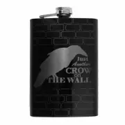 8oz BLACK Just Another Crow on the Wall Flask