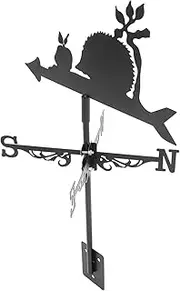 Levemolo Weather Vane with Workmanship Decorative Wind Direction Indicator for Outdoor Garden Vintage Design for Home Garage Barn Pavilion Durable Break Resistant
