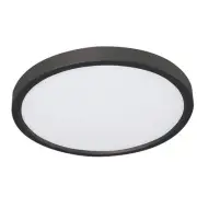 AFX EGRF1625LAJD1 Edge Round 16"W LED Flush Mount Drum Ceiling - Black