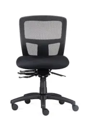 New Rapidline Operator Office Chair Ergonomic Mesh Back Heavy Duty 4 Lever Black