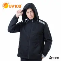 在飛比找蝦皮商城優惠-【UV100】防曬 連帽可拆反光鋪棉外套-男(AB51632