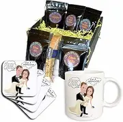 3dRose cgb_60000_1 Prince William and Kate Middleton Wedding-Coffee Gift Basket, Multicolor