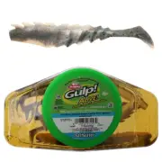 Berkley Gulp Alive Nemesis Prawn Paddle Tail Soft Bait Tub 10cm Natural Shrimp