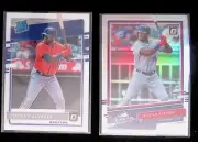 (2) Yordan Alvarez Lot 2020 Donruss Optic Silver Prizm The Rookies & Base Astros