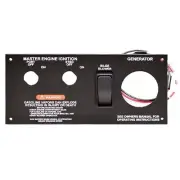 Yacht Boat Blank Generator Switch Panel | 9 x 4 Inch Aluminum
