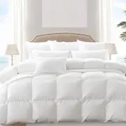 DreamZ 500GSM All Season Goose Down Feather Quilt Super King