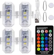 Remote Control Flashing Light | Auto Anti-Collision Lights - LED Anti-Collision Lights with Remote for Car Motorcycle, Warning Signal Lights, Waterproof Car Light