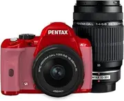 PENTAX DSLR Camera K-r W Zoom Kit Red/Pink 070 K-rWZK RD/PK070