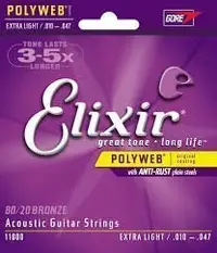 在飛比找Yahoo!奇摩拍賣優惠-〖好聲音樂器〗Elixir 10-47 POLYWEB 11