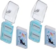 HOODANCOS 2Sets Mini Eraser Collector Portable Rollers for Efficient Crumb Cleanup Household Eraser Crumb Collectors for Office Desks and Furniture Surfaces Cute Design Sky