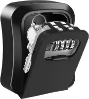Key Lock Box, Resettable 4 Digit Combination Spare Key Safe Lock Box, Weatherpro