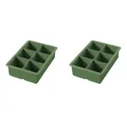 2x Tovolo Silicone King Cube Ice Tray Cubes Mould Home/Kitchen Barware Pesto