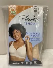 Playtex Bra 18 Hr Sensational Support Side & Back Smoothing Bra 36B Beige