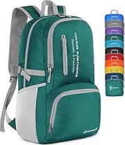 ZOMAKE Folding Backpack - 35L Lightweight Foldable Packs Packable Hiking Daypack Water Resistant for Traveling Camping Cycling Outdoor