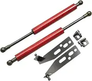 Compatible with Toyota Yaris Echo Vitz 1999-2005 Front Bonnet Hood Modify Gas Struts Lift Support Shock Damper Accessories Absorber(Red carbon fiber)