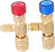 SOLUSTRE Ir Conditioning Fluorine Safety Valve Set Liquid Safety Valve Adapter Connector Charging Tool Kit
