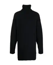 Off-White Roll Neck Long-Sleeved Jumper M Black