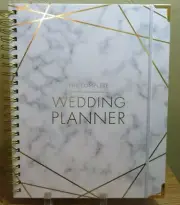 Wedding Planner Organizer, Marble - Diary, Journal, Engagement Gift - USA Brides