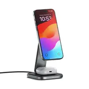 Satechi 2in1 Wireless Charging Stand Qi2 For Apple Watch/iPhone/AirPods BLK