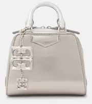 [Givenchy] Givenchy Antigona Cube Nano metallic leather tote bag One Size silver