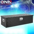 39" Black Aluminum Truck Pickup Trailer RV Tool Box Storage w/ Side Handle+Keys