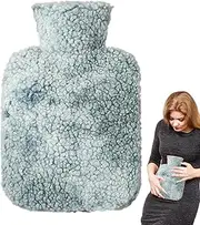 Heating Bottle, 1000ml Portable Heated Water Bottles, Winter Hand Warmers, Hot Water Bottle, Reusable Foot Warmer for Waist, Back, Neck, Shoulders