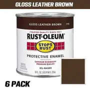 (6 Pack) Rustoleum Stops Rust Protective Enamel Paint - 236ml per tin (GLOSS ...