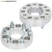 For 2002-2009 Chevrolet Saab GMC 2x silver wheel spacers 6x5 12x1.5 studs 1.5"