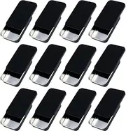 12Pcs Black Metal Tin Container Slide Lid, Rectangular Tins Box Empty Storage Organizer Tins with Lids for Lip Balm, Candies