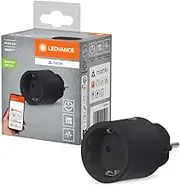 LEDVANCE Smart+ Indoor Plug, Smart Socket with Matte Over WiFi, for Integrating Conventional Devices into The Smart Home, Compatible with Alexa, Google & Apple, Measures and Saves Power Consumption,