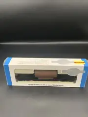 HO FLAT CAR WITH BOILER SILVER SERIES BACHMANN 18346