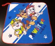 Paw Patrol Chase Marshall Rubble Wash Cloth, Face Washer 27x27cm Cotton (New)