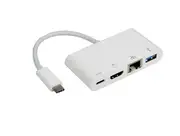 8Ware USB-C Type-C to USB 3.0 Ethernet w/ Type-C Charging Port Adapter Cable