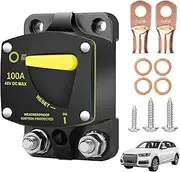 Car Circuit Breaker | Automatic Circuit Breaker Set Manual Reset Design - Trolling Motor Quick Connect, Trolling Motor Connector, Automotive Circuit Breaker for Marine Applications, Trucks