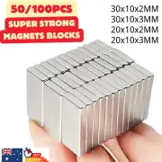 50/100pcs Super Strong Neodymium Cuboid Magnets Rare Earth Block Rectangle Disc