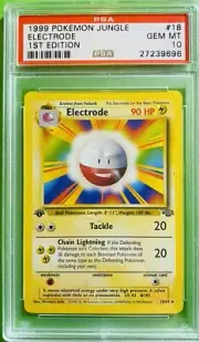 1999 Pokemon Jungle 1st Edition Electrode #18 PSA 10