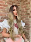 BAMBI Blonde Ombré Balayage Highlights Hair Lace Wig 18”