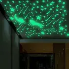 Glowing Dark Luminous Cartoon Star Moon Children Room Wall Stickers Decoration